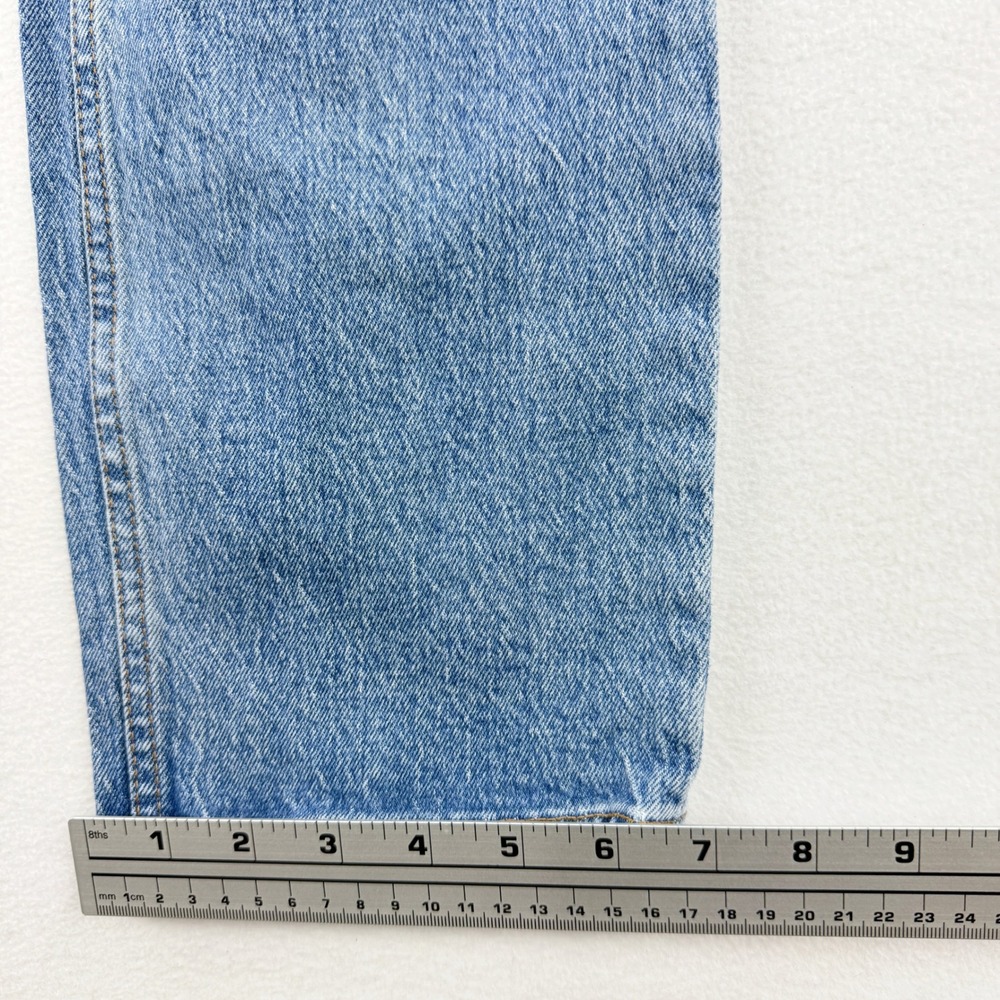 Abercrombie & Fitch Blue Straight Leg Jeans - Picture 7 of 9